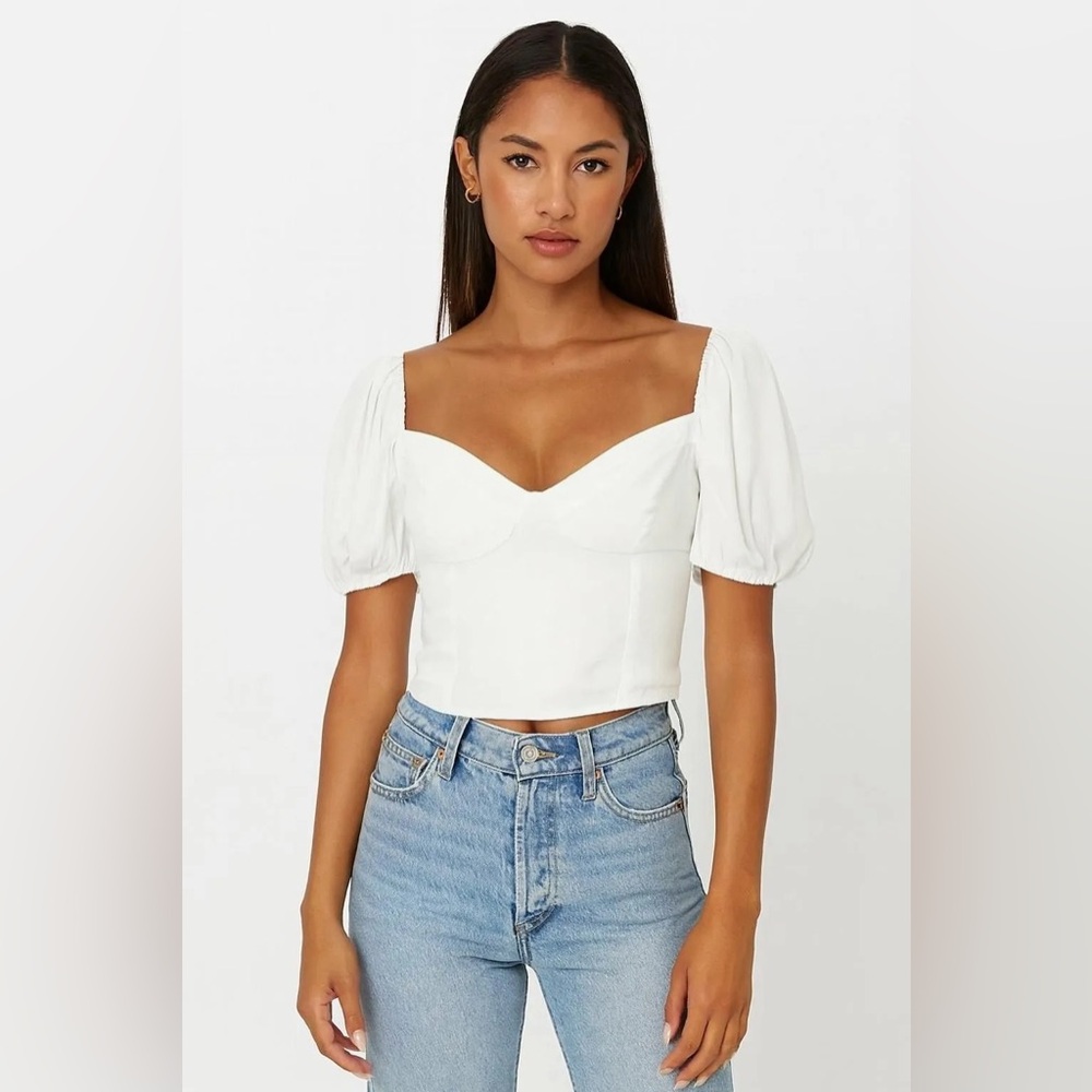 Aritzia Wilfred Novella Shortsleeve Boho, Babydoll Summer Vacation Blouse Sz L